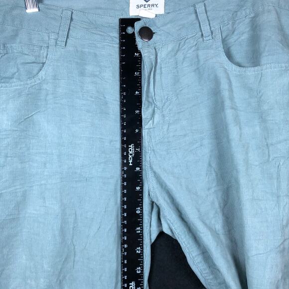 Sperry Womens Jeans Light Blue Corduroy Mid Rise Straight 100% Cotton 28 - Picture 7 of 13